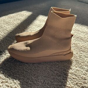 Zara slip on socks style shoes